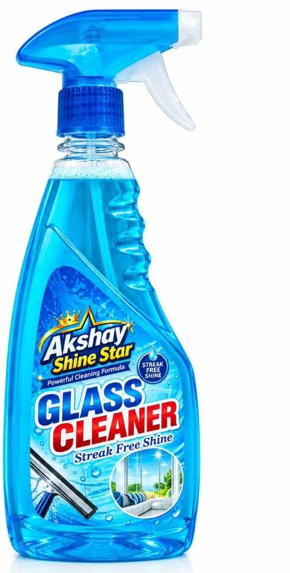 Ashine Akshay Shine Star Glass Cleaner Spray Bottle Streak Free Shine
