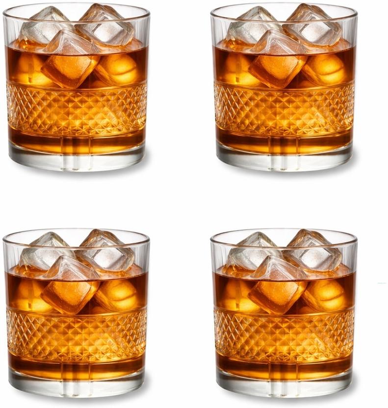 CLEVER KITCHEN (Pack of 4) Premium Crystal Old