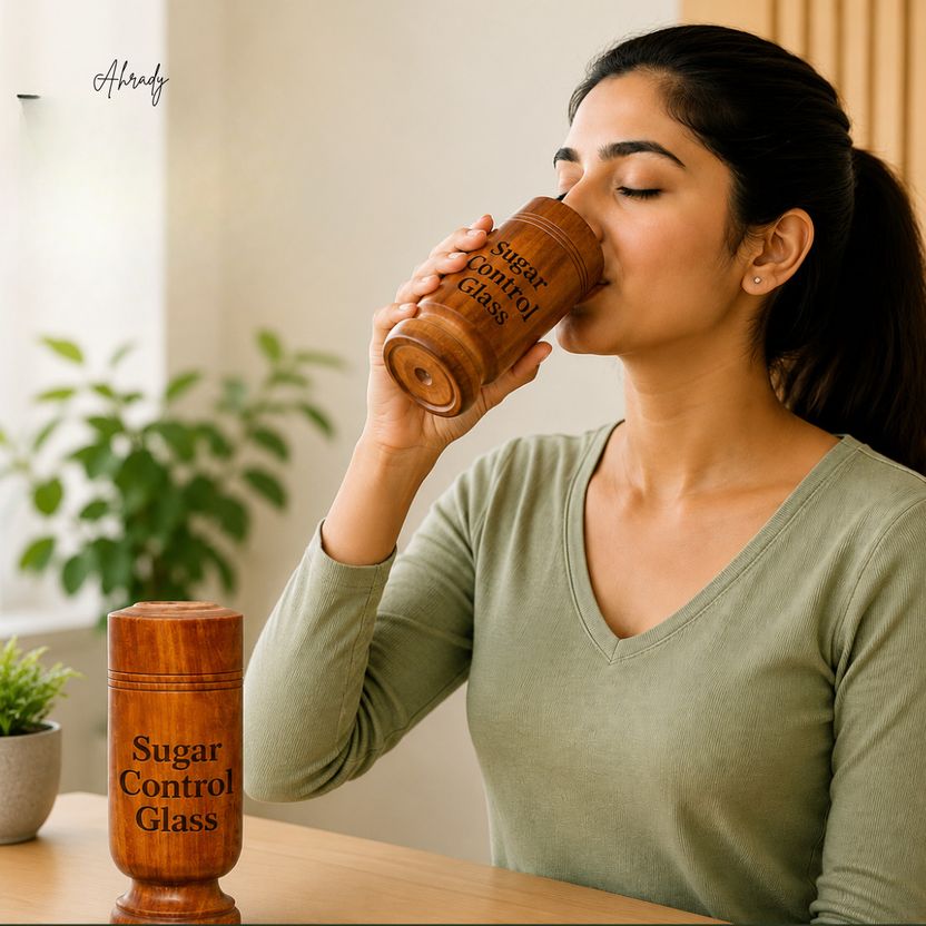 ahrady Sugar Balance Wooden Water Glass - Image 4
