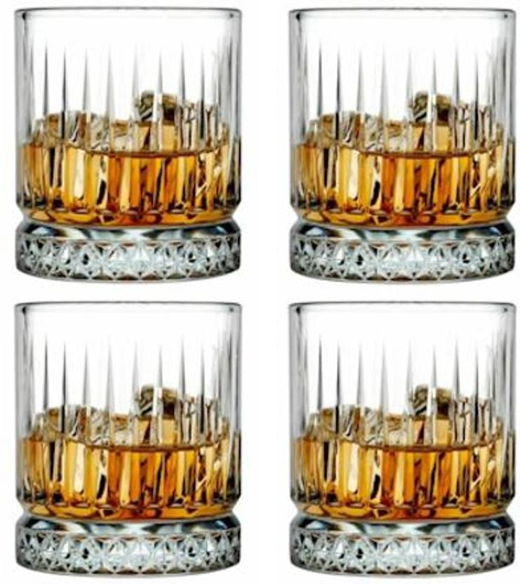 TDX (Pack of 4) Classic Vintage whiskey Glasses Glass Set Whisky Glass
