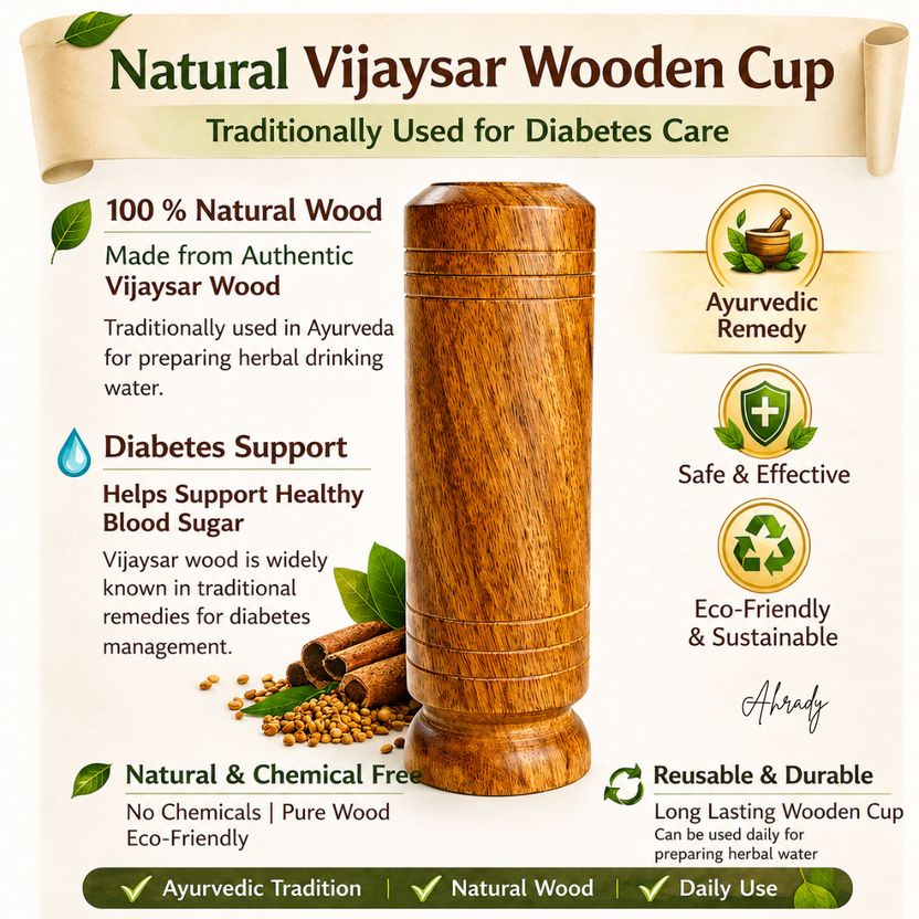 ahrady Sugar Balance Wooden Water Glass - Image 2