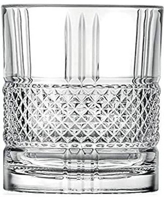 VLSYS (Pack of 6) Glasses Set of 6, 350 ML Stylish Old Fashion Rocks