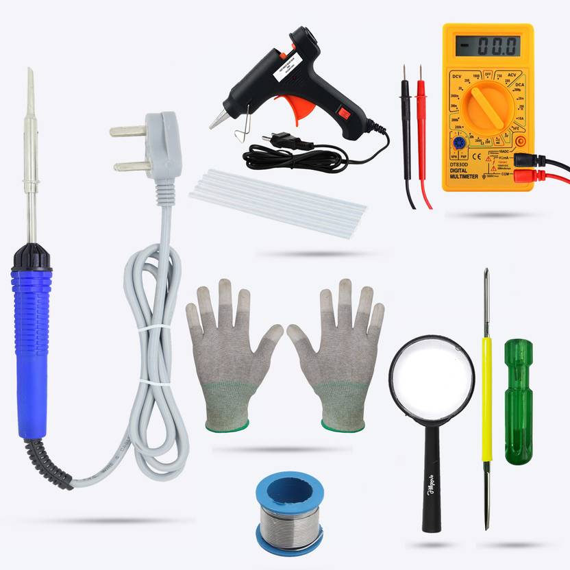 Hillgrove HGCM361M1 8in1 Soldering Iron Machine Glue Gun Combo Kit with