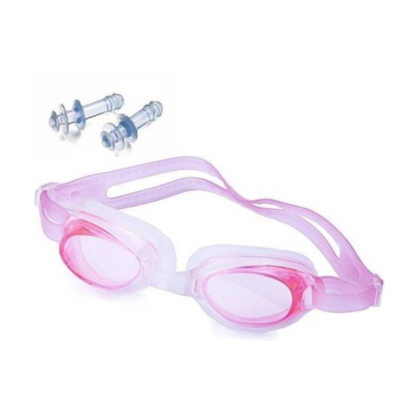 ArrowMax ANTIFOG100% SILICONE SWIMMING GOGGLES FOR BOYS KIDS ADULTS GIRLS WITH EARPLUGS Swimming Goggles