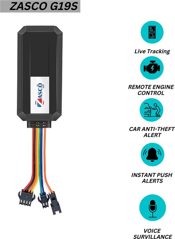 ZASCO G19S gps tracker for Car Truck Bus With Battery Inside and Remote