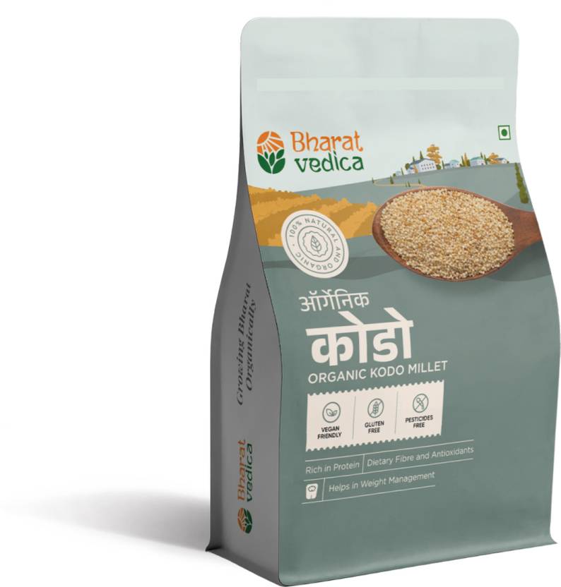 Bharat Vedica Organic Kodo Millet, Whole Grain Millet, Superfood, Low