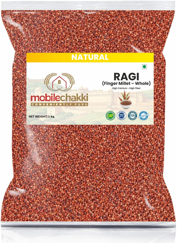MOBILE CHAKKI Premium Ragi Sabut (Finger Millet Whole Grain)
