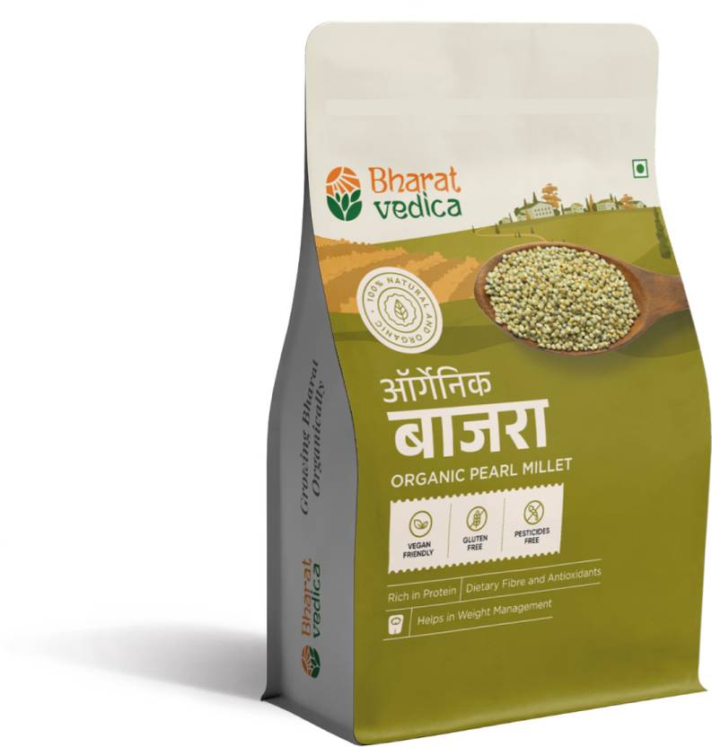 Bharat Vedica Organic Bajra Millet, Glutenfree, Rich in fiber