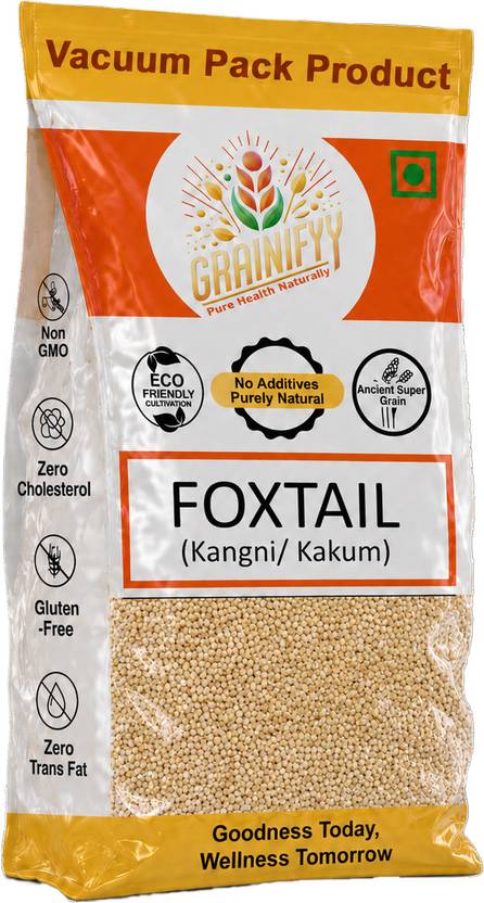Grainifyy Kangni / Kakum | Gluten-Free Ancient Super Grain | High Fiber & Plant Protein Foxtail Millet