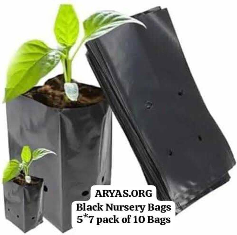 ARYAS.ORG 05*07 Pack of 10 nursary Grow Bag