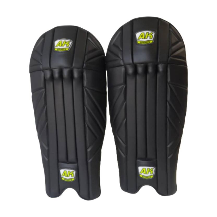 Aksports AK wicket keeper Pad Black Men's (Right Hand Batsman) Cricket Guard Combo