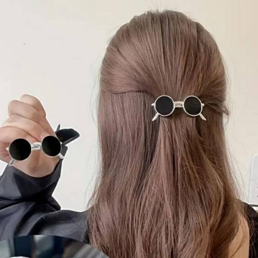 Dressberry Sunglasses Shape Hair Clip Ponytail Holder, Stylish Hair Accessories Hair Clip