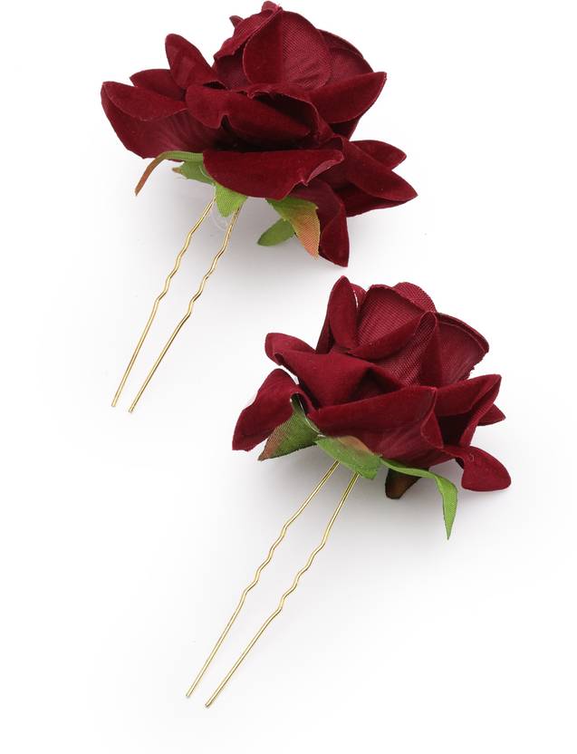 Vogue Hair Accessories Trendy Rose Flower Juda Bun Hair Clip
