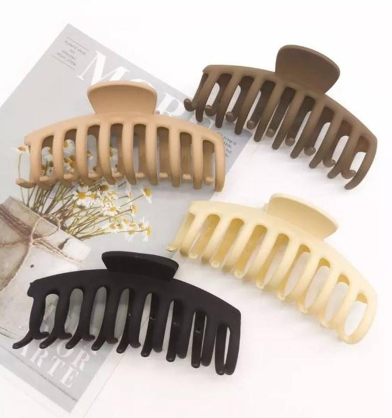 SHREYA-FASHION Women's and Girls multi Hair Clutcher Pack of 4 Hair Claw
