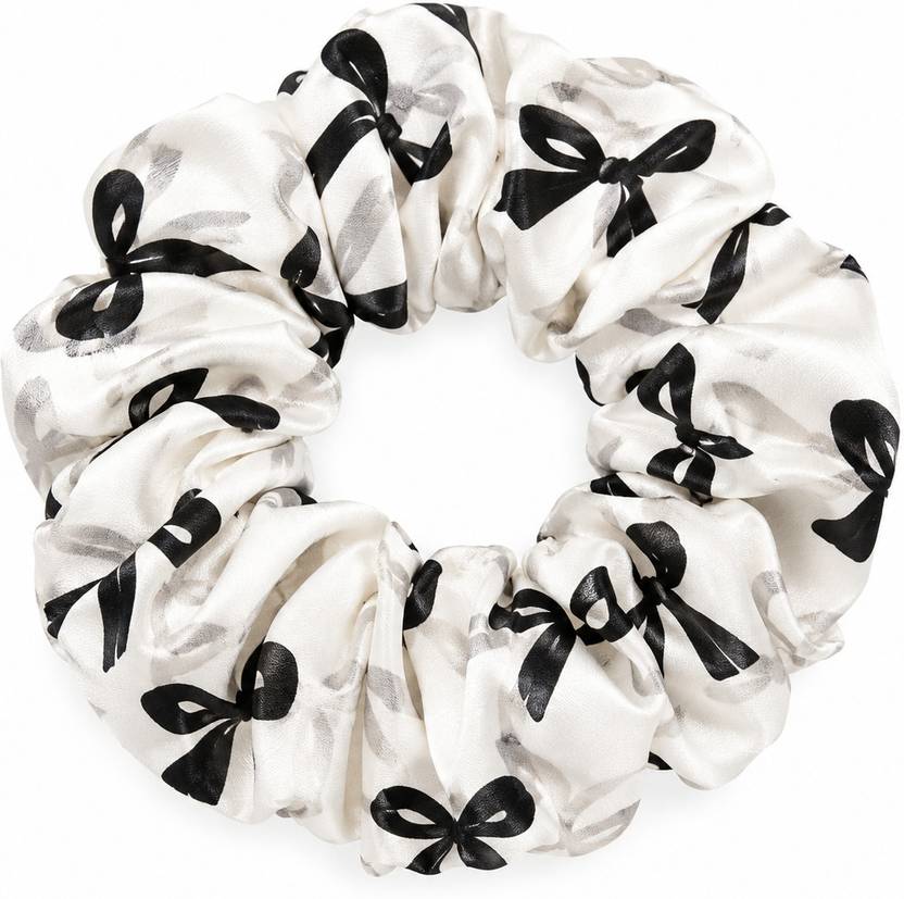 Anna Stella 1 Pcs Chiffon Floral Hair Scrunchies Ponytail Holder Band For Girls & Women Rubber Band