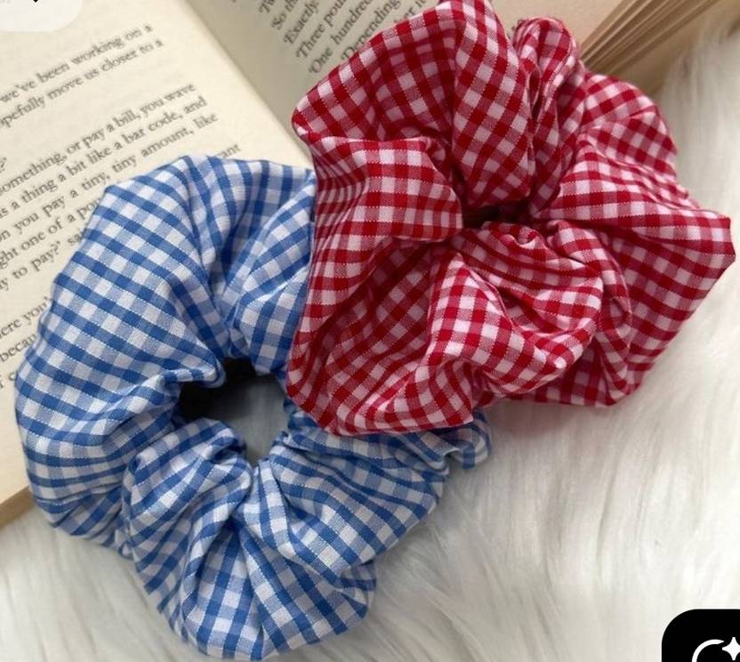 TiedWithLove Check scrunchies Rubber Band