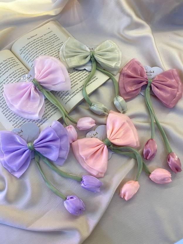 BloomingPetals Pack of 3 organza hair clip Hair Clip