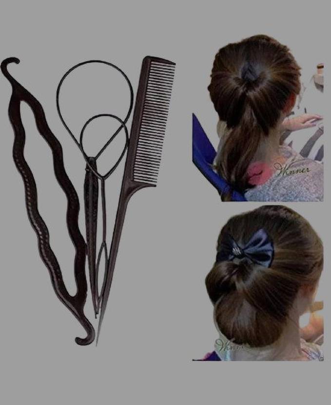 Plusbeauty Jura Maker Hair Accessories Black Color For Women Hair Accessory Set
