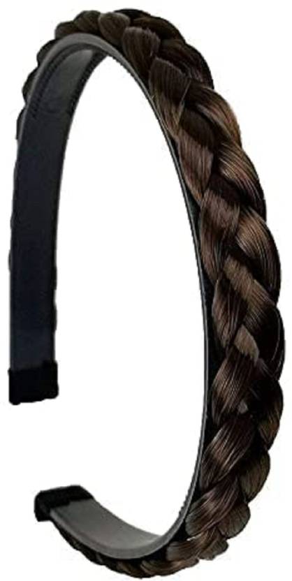 DENICRAAS Braid hair bands fashion accessory for women and girls (pack of 1) Black Hair Band