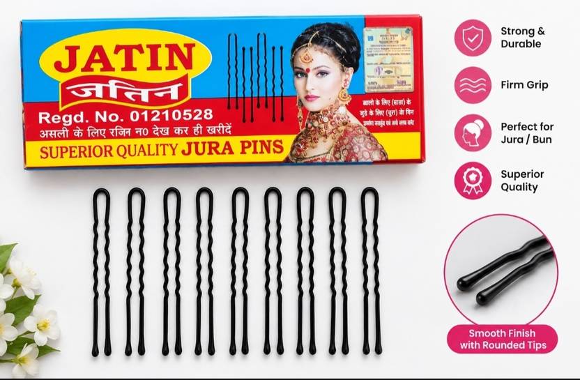ethnic elegance Hair pins- Judaa Pins pack of 10 boxes Hair Pin
