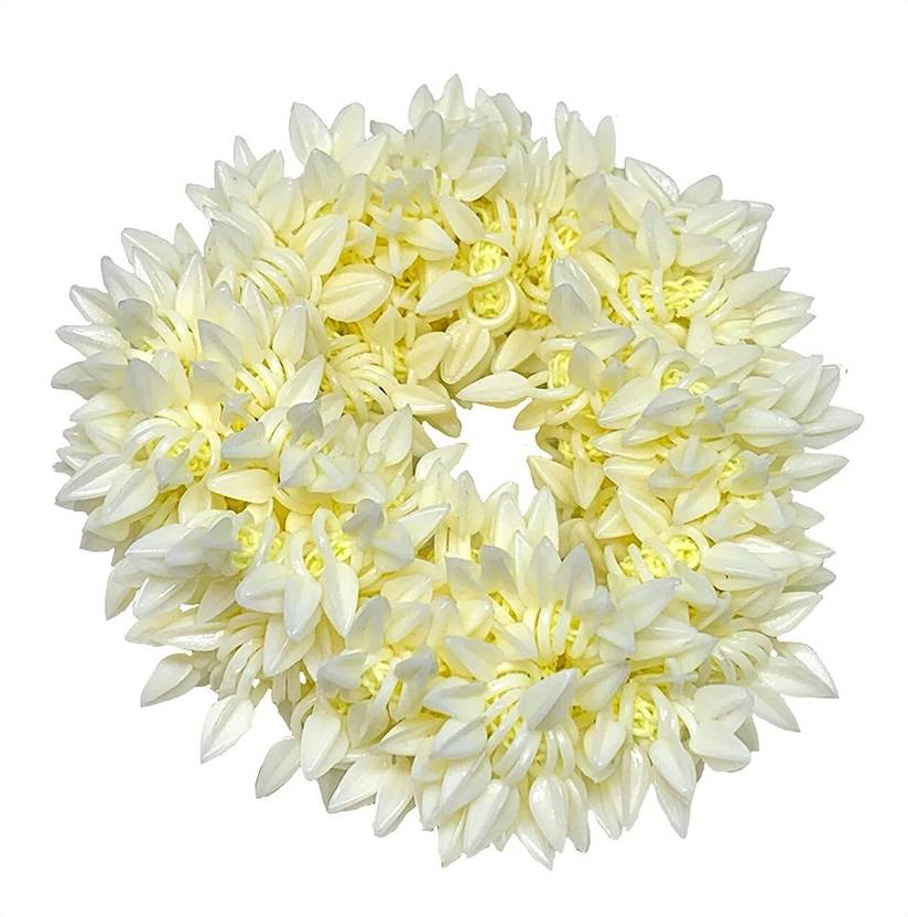 DENICRAAS 1 Pcs Hair Mogra Scented Rubber Band Gajra Hair Accessories for Women Girls Hair Accessory Set