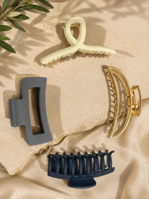 Dressberry Girls Hair Claw Clip Set Mix Design Stylish Hair Clutcher Accessories Combo Hair Claw