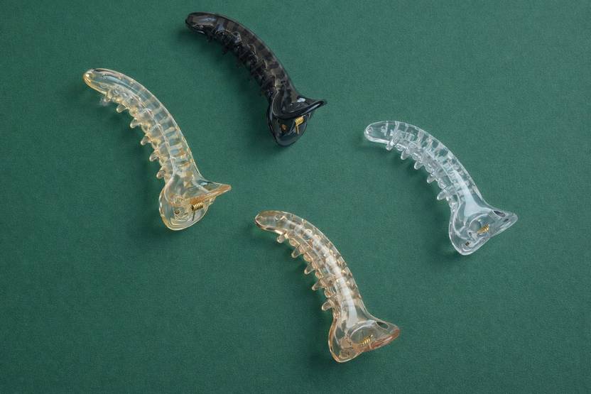 Glitchez Premium Quality Banana Hair Calw Clip Clutcher for Women & Girls |4 pieces| Banana Clip