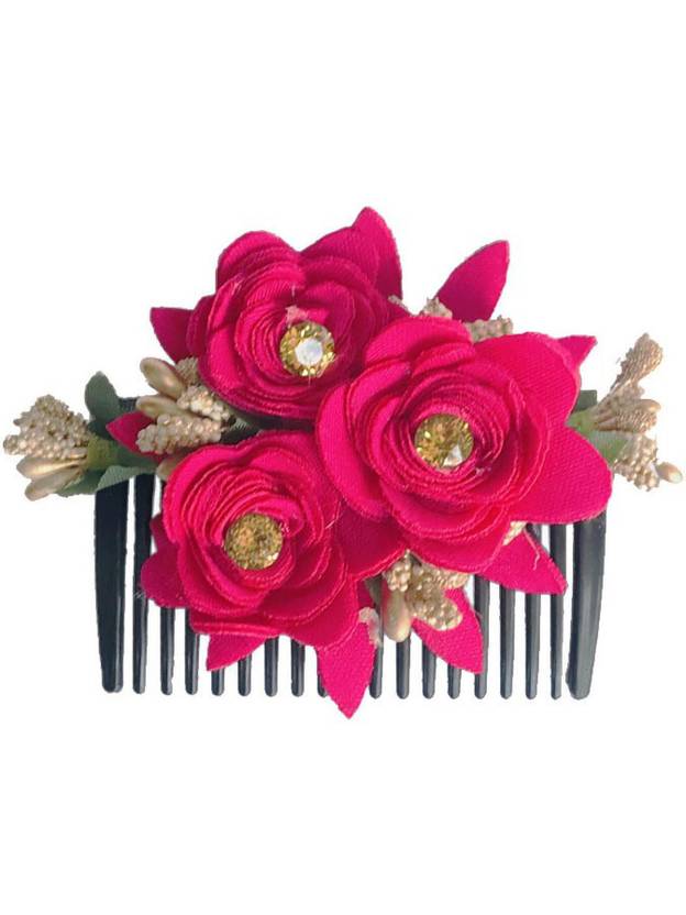 AROOMAN ™ Artificial Flower Combs hair accessories Hair Accessory Set