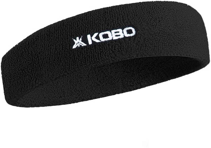 KOBO Mens Headband - Running Sweat Head Bands for Sports - Athletic Sweatbands Hair Band