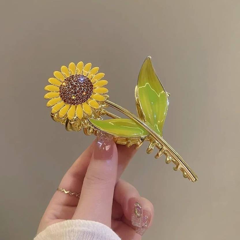 Adore Collections 1 Piece of cute Hair Claw Clip Clutcher Fancy Flower Hair Clip Hair Claw