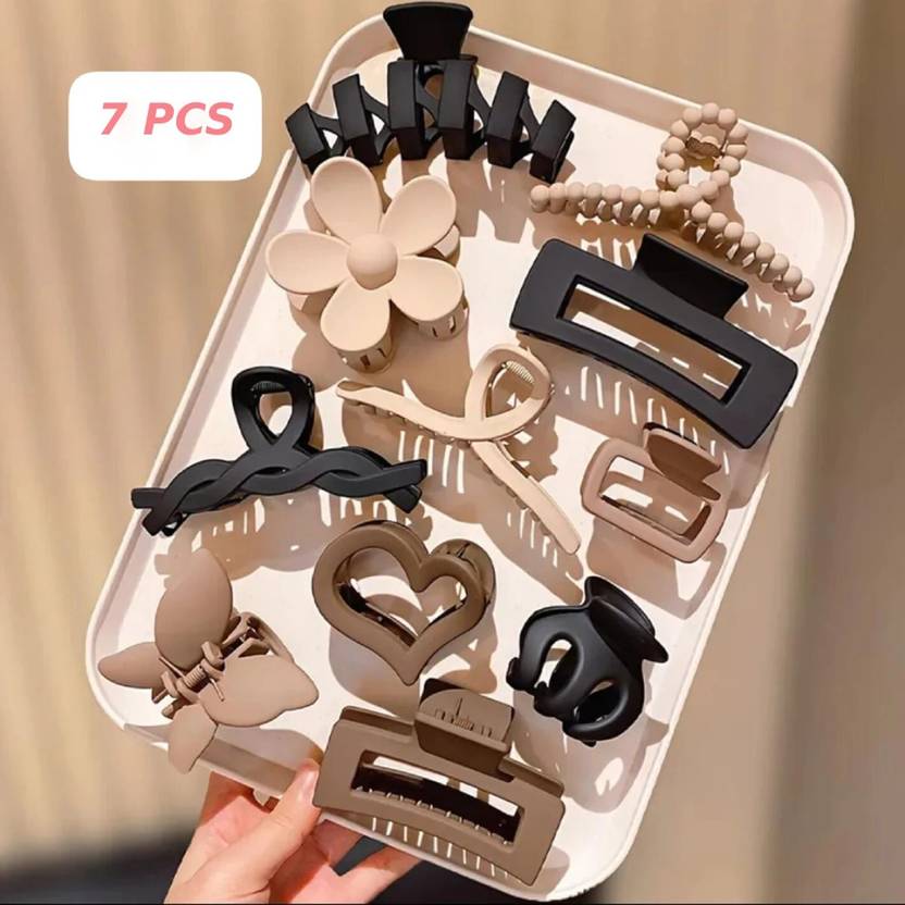 VANYALIFESTYLE Korean Hair Claw Clip Clutcher Accessories For Women & Girls Hair Claw 7P Hair Claw
