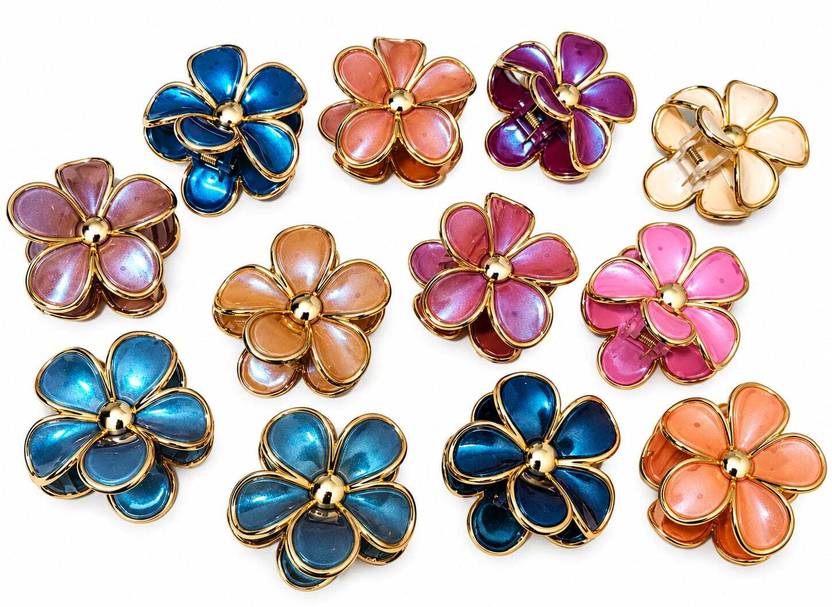 veeracharm Acrylic Flower Hair Claw Clip Hair Claw