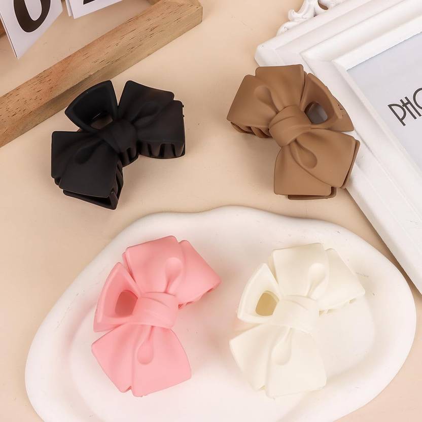Glitchez Trendy Bowknot Design Clutcher Non Slip Juda Hair Claw Clip for Women & Girls Hair Claw
