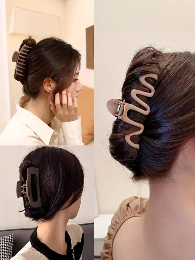 Glitchez Women Mix Shape Matte Hair Clutcher Accessories Everyday & Party Use Clips Hair Claw