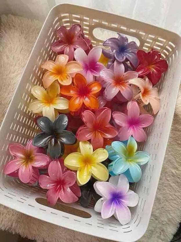StyleShine pack of 4 flower clips hair clutcher for style &fashion women & girls Hair Clip
