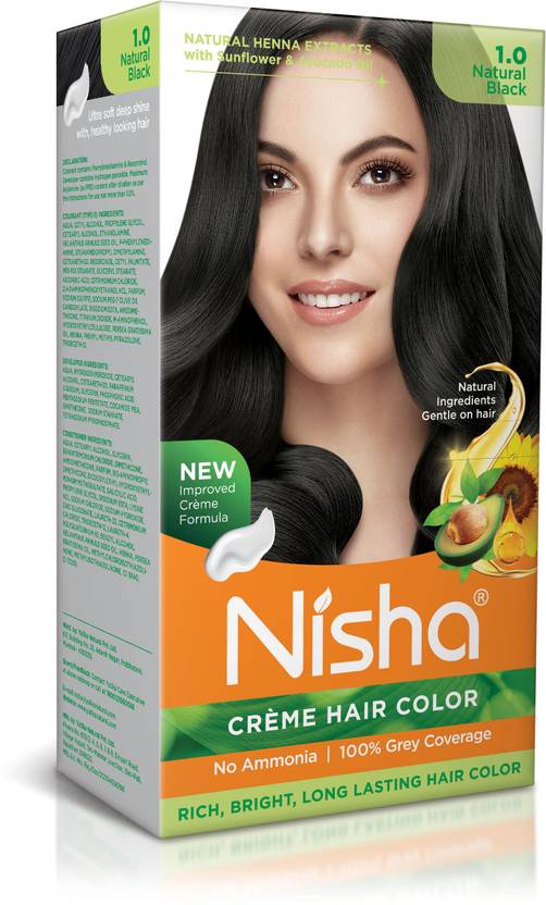 Nisha cream permanent hair color superior quality no ammonia cream