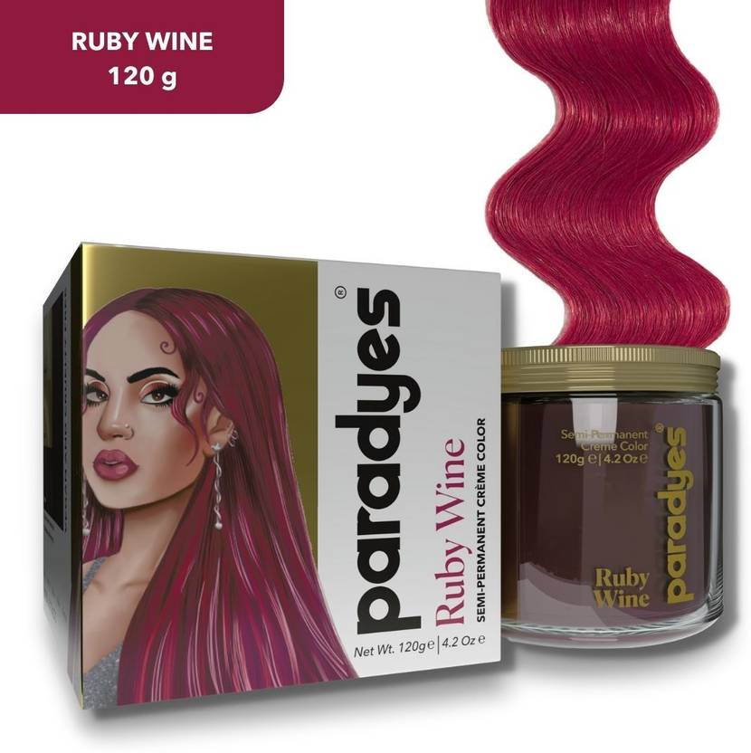Paradyes Ammonia Free Semi Permanent Hair Color 120gm Jar Only Ruby paradyes-ammonia-free-semi-permanent-hair-color-120gm-jar-only-ruby