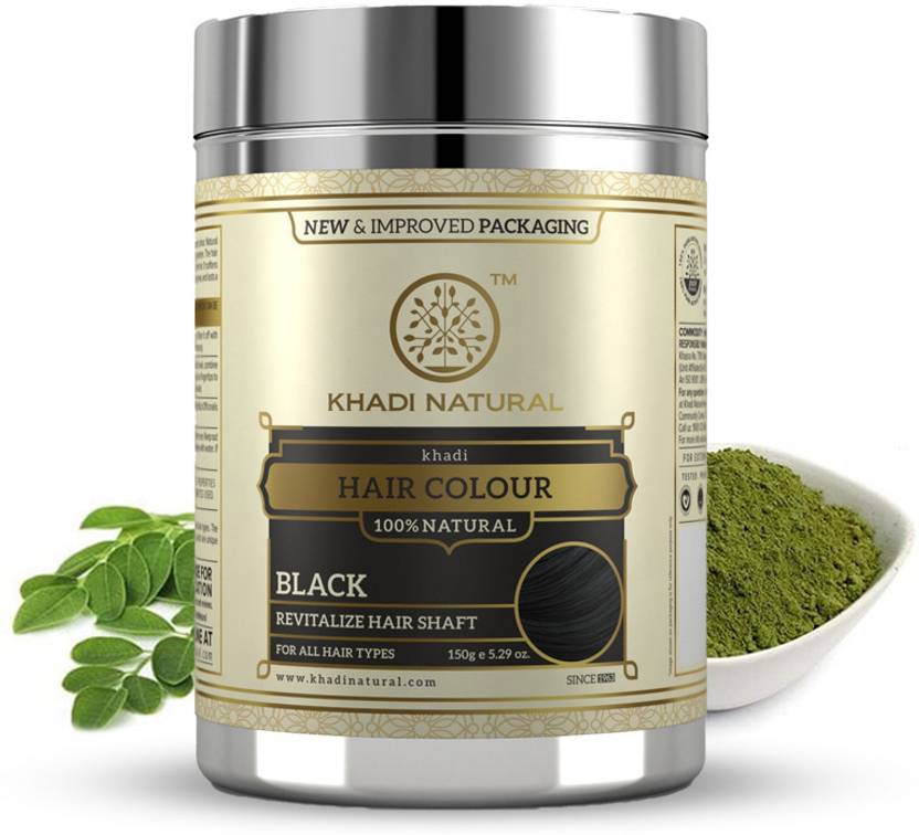 KHADI NATURAL Black Hair colour , Ayurvedic / Herbal Black Hair colour