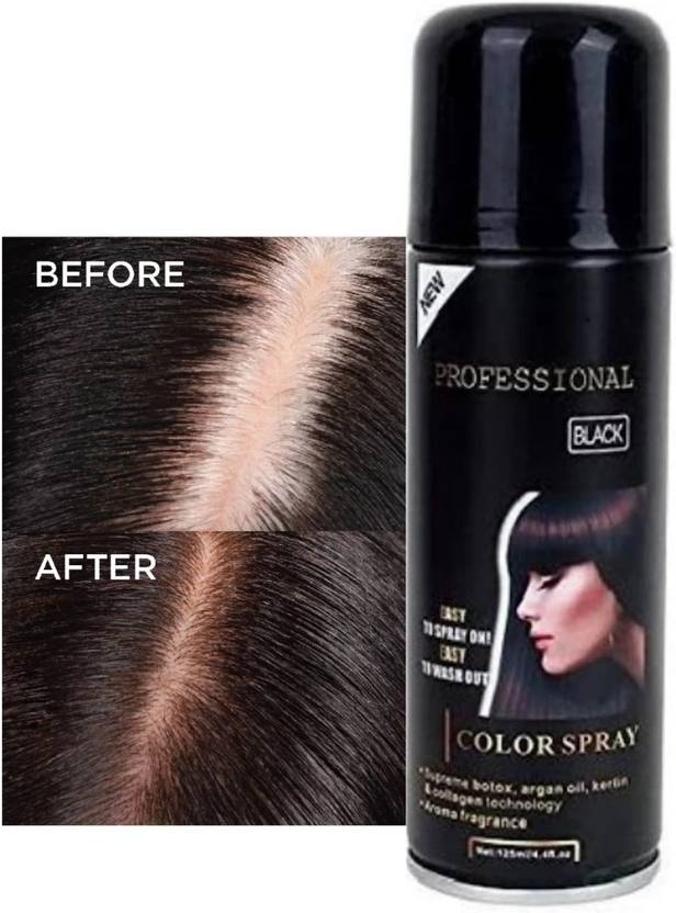 GABBU Super Hold Hairs Spray Black Hair Spray , BLACK Price in India