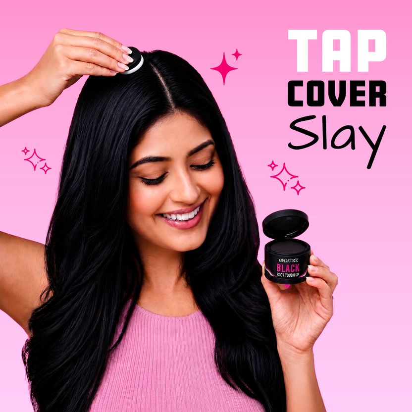 Orgatre Hair Root Cover Up Powder Black - Image 4