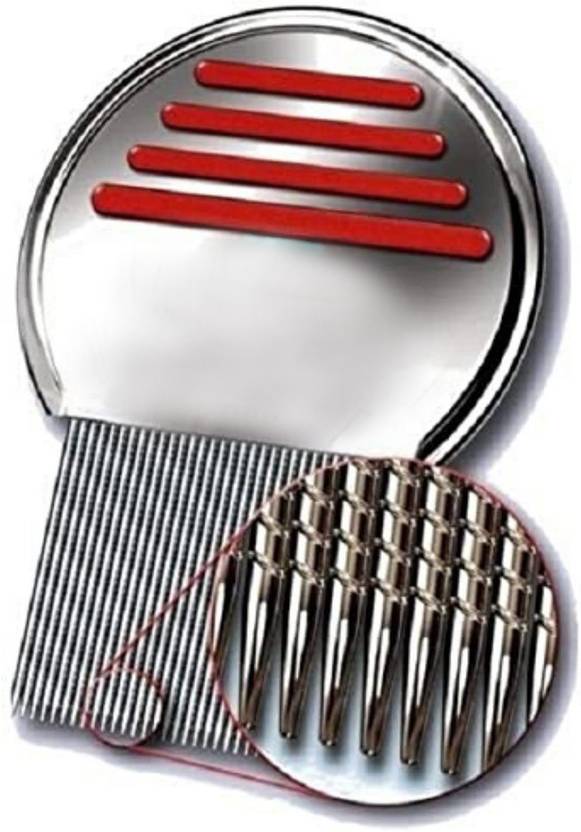 NFI essentials Stainless Steel Lice Comb for Head Lice Removal for All Hair Types