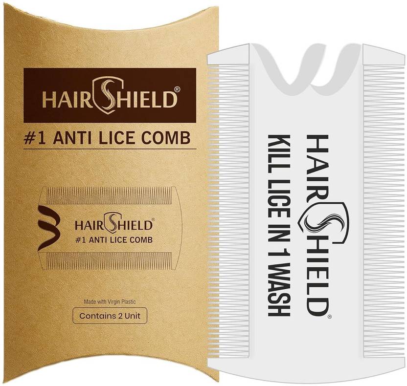 HAIRSHIELD Lice Specialist Hair Comb for Men, Women & Kids
