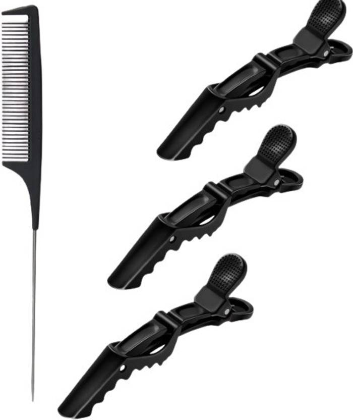 Plusbeauty Tal Comb and 3 Crocodile Clip