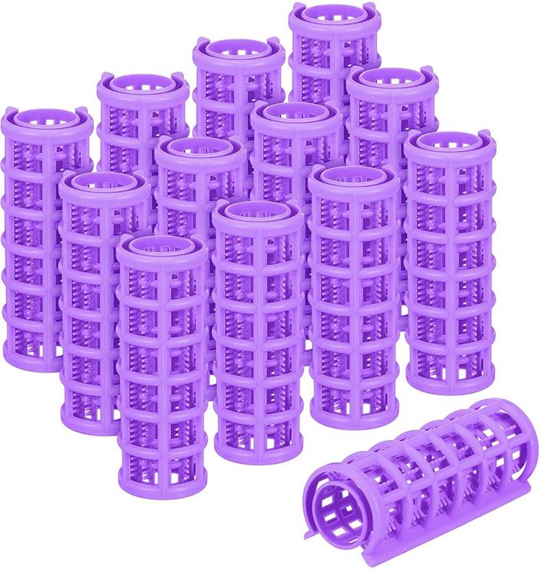 Sweetpea 12 PCS Medium Size Plastic Snap on Curlers for Hairdressing 2.75x0.79 Inch Hair Curler