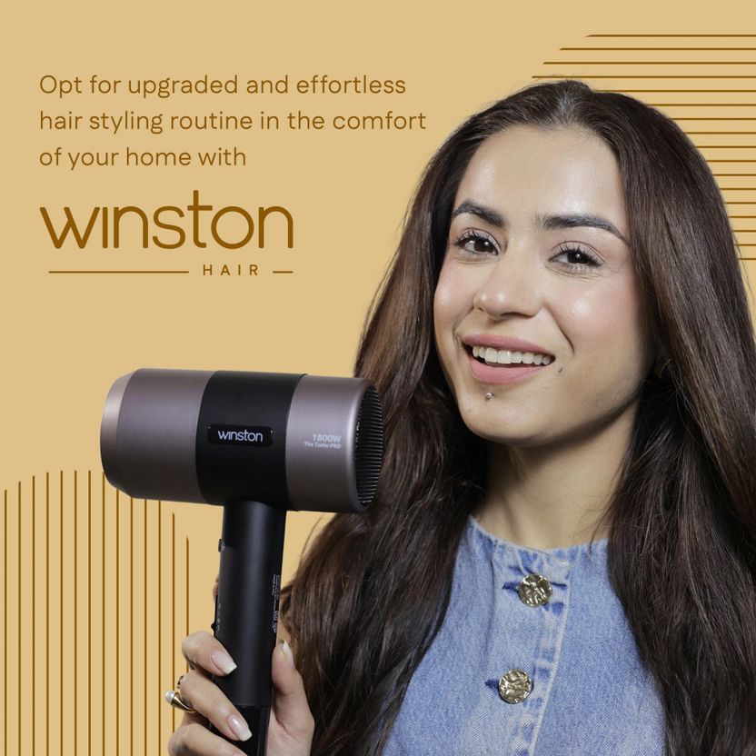 Winston Quick Drying Turbo Pro Hair Dryer 1800W - Image 2