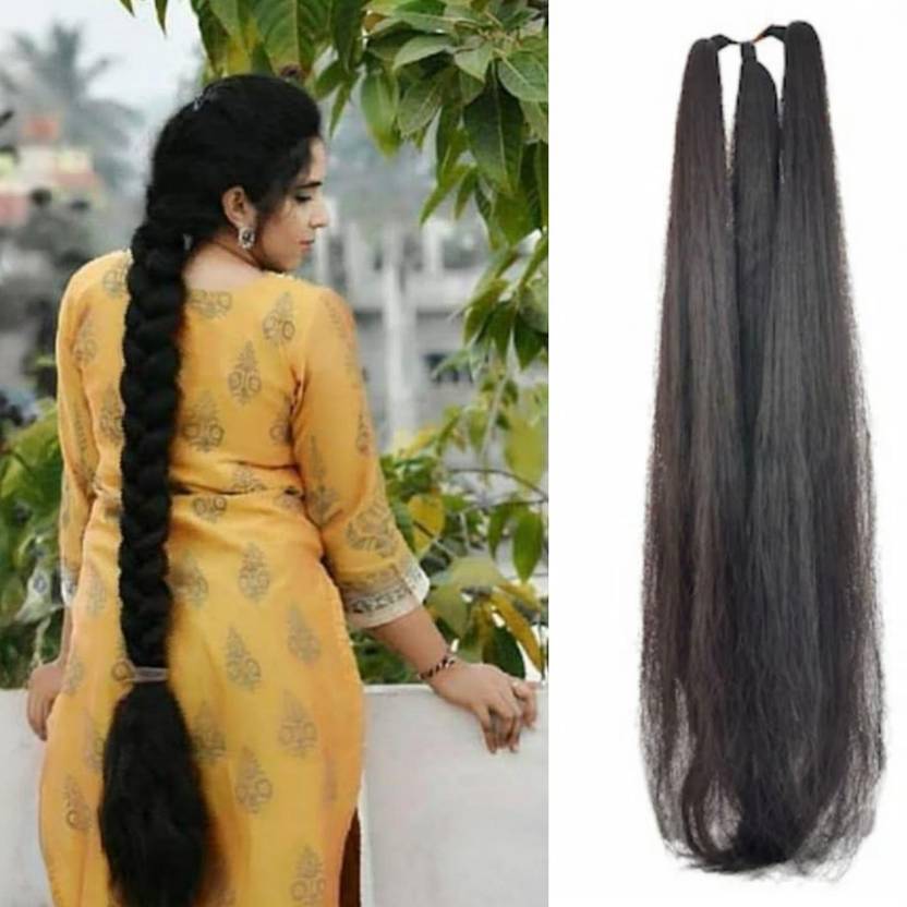 AASHTIK MART long Synthetic Women Choti Extensions 3 layer Choti Parandi (Code-135) Hair Extension