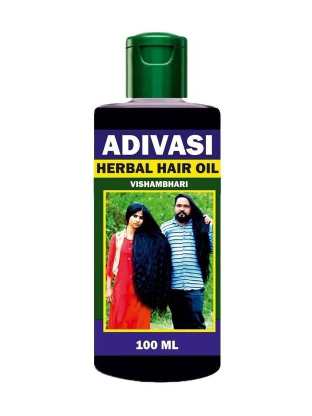 Adivasi Herbal Hair Oil Reduces Hair Fall and Grows New Hair, 100% Ayurvedic Hair Oil