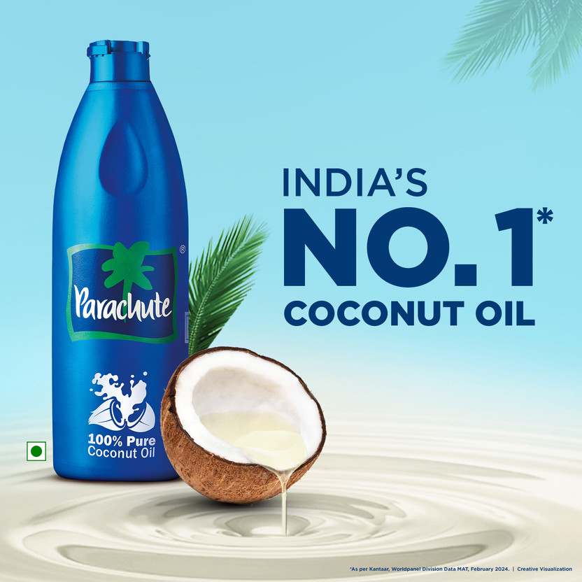 Parachute Coconut Oil, 100% Pure Coconut Oil Hair Oil