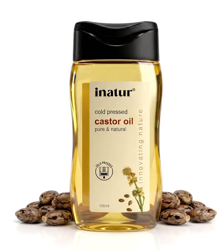 inatur Castor| 100% Pure, Cold Pressed, and Natural For Skin and Hair Oil