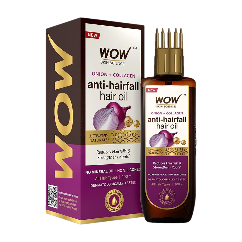 WOW SKIN SCIENCE Onion Oil - Black Seed Onion Hair Oil - WITH